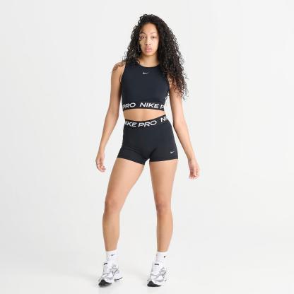 Women's Nike Pro Mid-Rise 3" Biker Shorts - Black