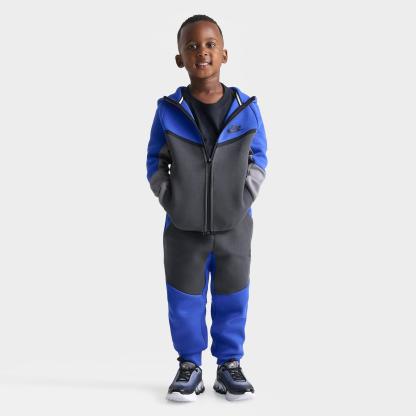 Little Kids' Nithtke Tech Fleece Full-Zip Set - Game Royal/Black