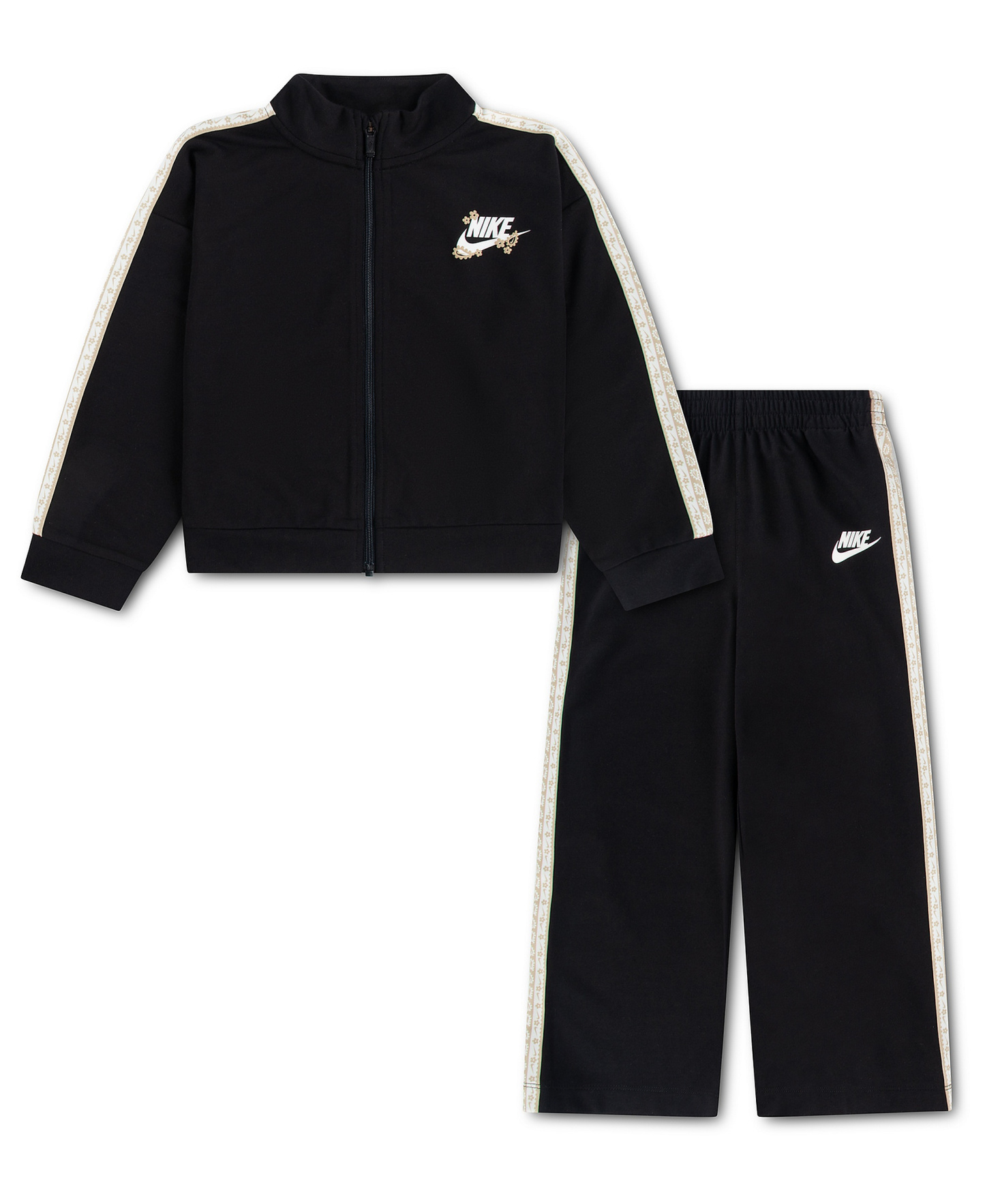 Nike Girls' 4-6X Retro Remix Jacket and Pants, 2-Piece Set - Black
