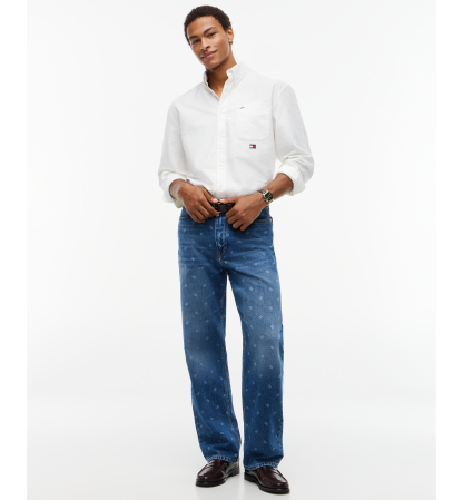 Tommy Hilfiger Men's American Icons Straight-Leg Relaxed-Fit Jeans, Macy’s Exclusive - Medium Wash