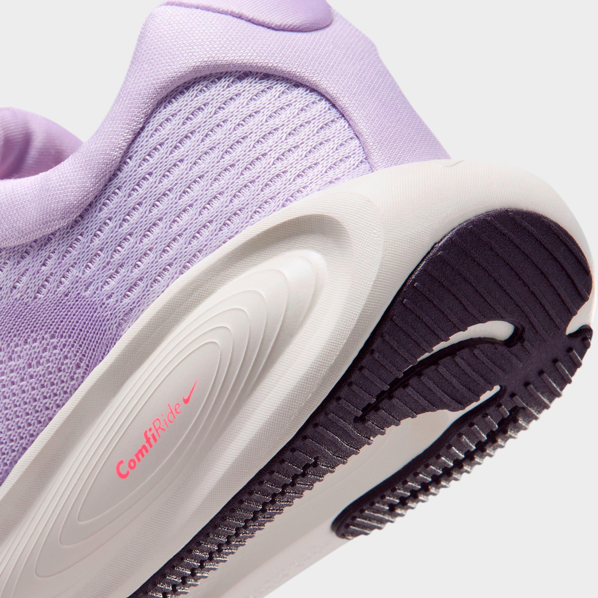 Big Kids' Nithtke Stellar Ride Running Shoes - Violet Mist/Barely Grape/Hot Lava/Purple Dynasty - Detail shot