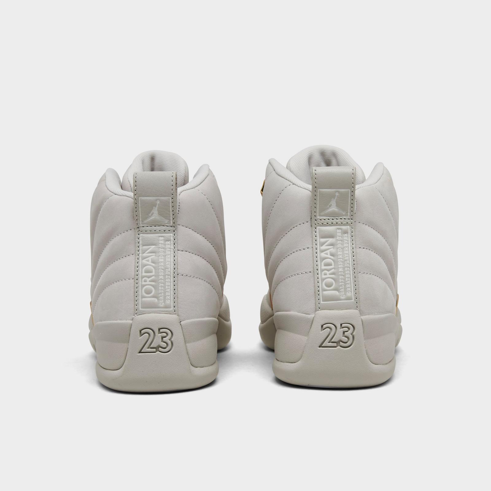 Women's Air Jordan 12 Retro Casual Shoes - Phantom/Metallic Gold/White - view 4