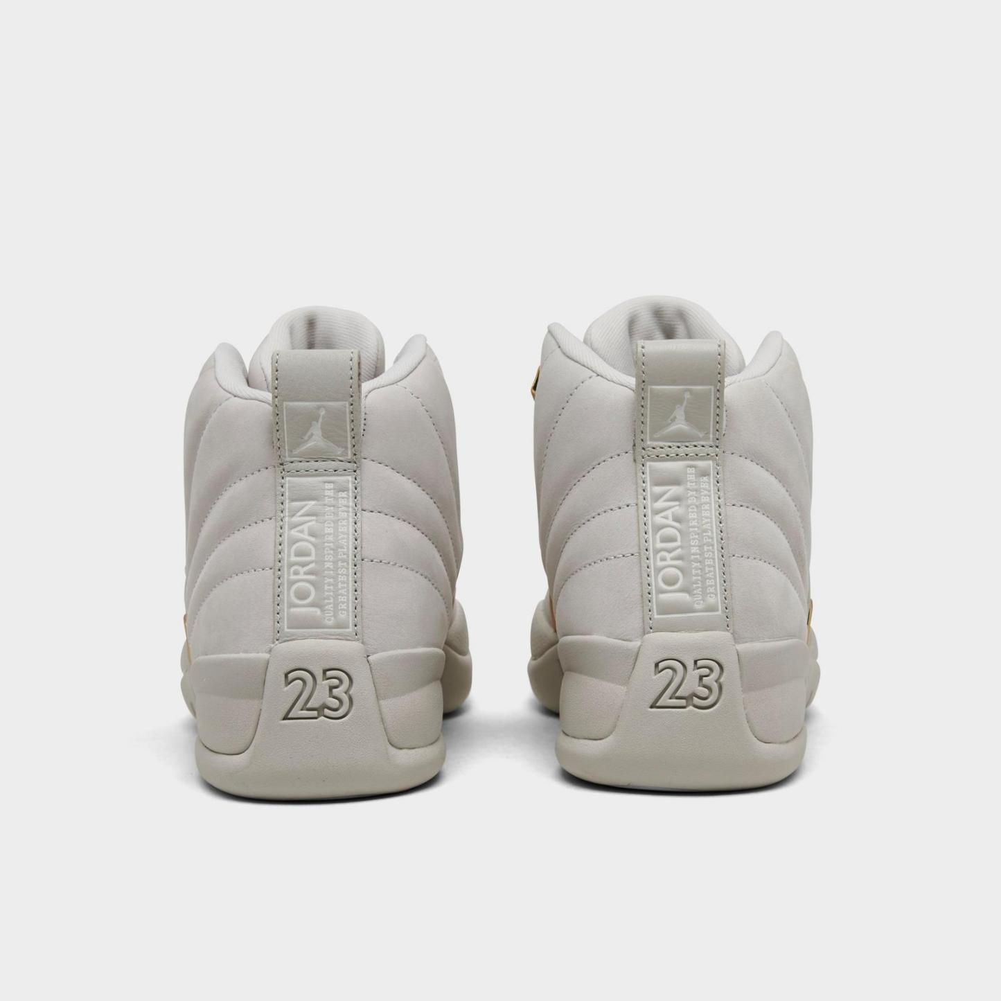 Women's Air Jordan 12 Retro Casual Shoes - Phantom/Metallic Gold/White - view 4