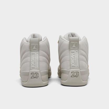 Women's Air Jordan 12 Retro Casual Shoes - Phantom/Metallic Gold/White - view 4