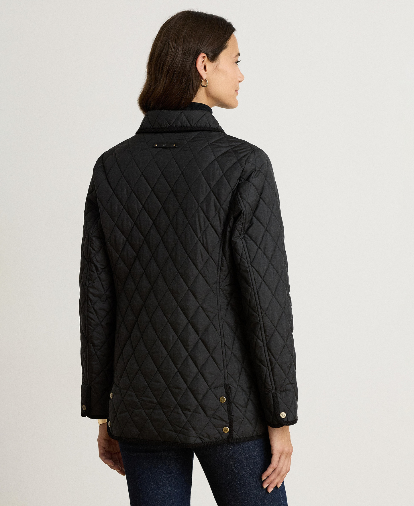Lauren Ralph Lauren Women's Crested Quilted Jacket - Black