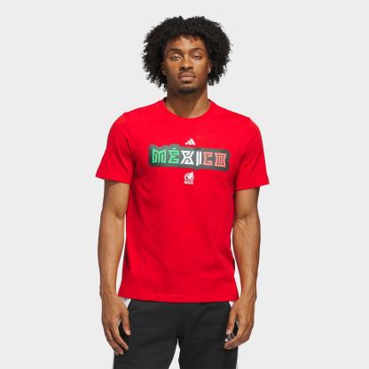 Men's adidas FIFA World Cup 2026 Mexico Home Graphic T-Shirt - Better Scarlet - view 1