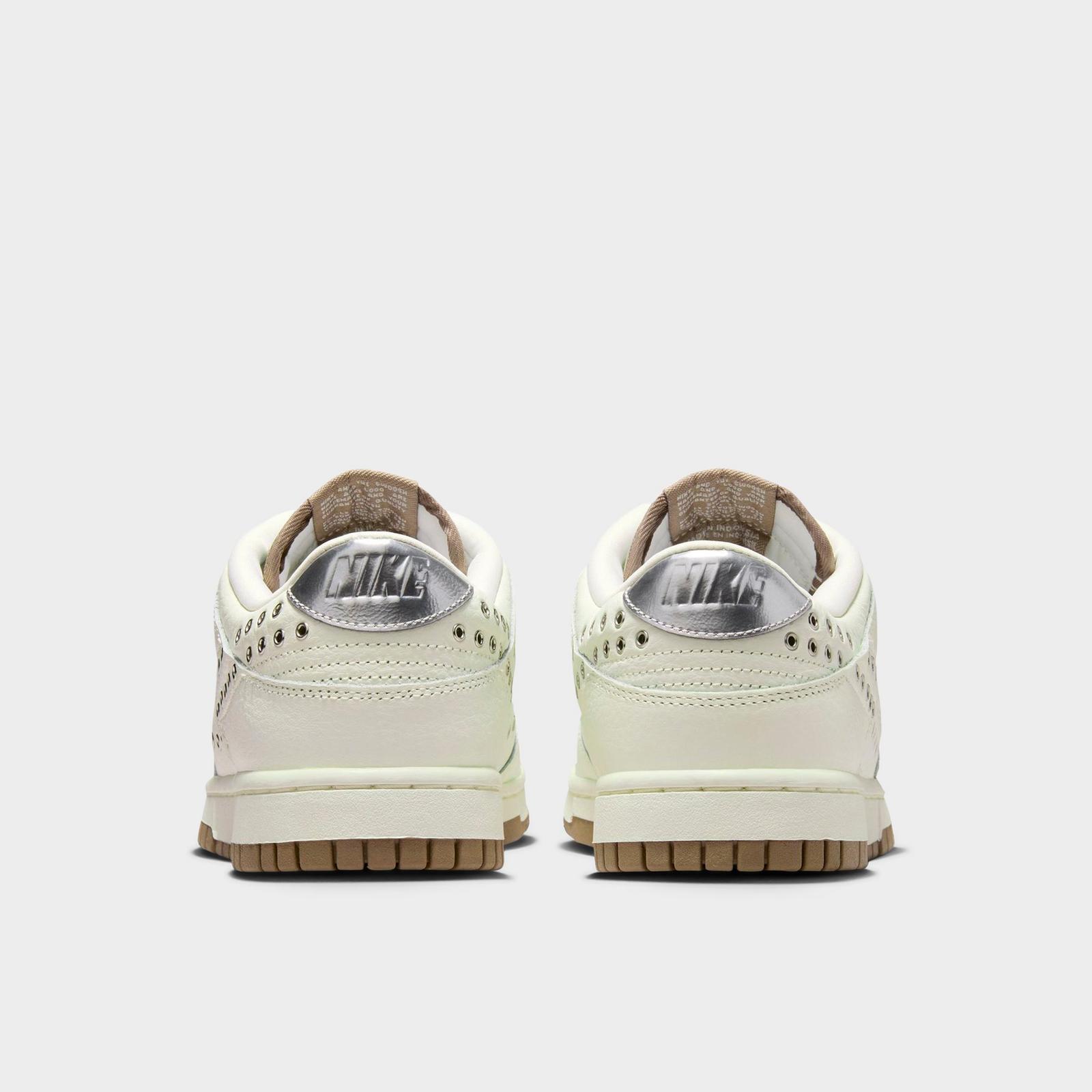 Women's Nike Dunk Low WNBA 30th Casual Shoes - Sail/Metallic Silver/Mink Brown