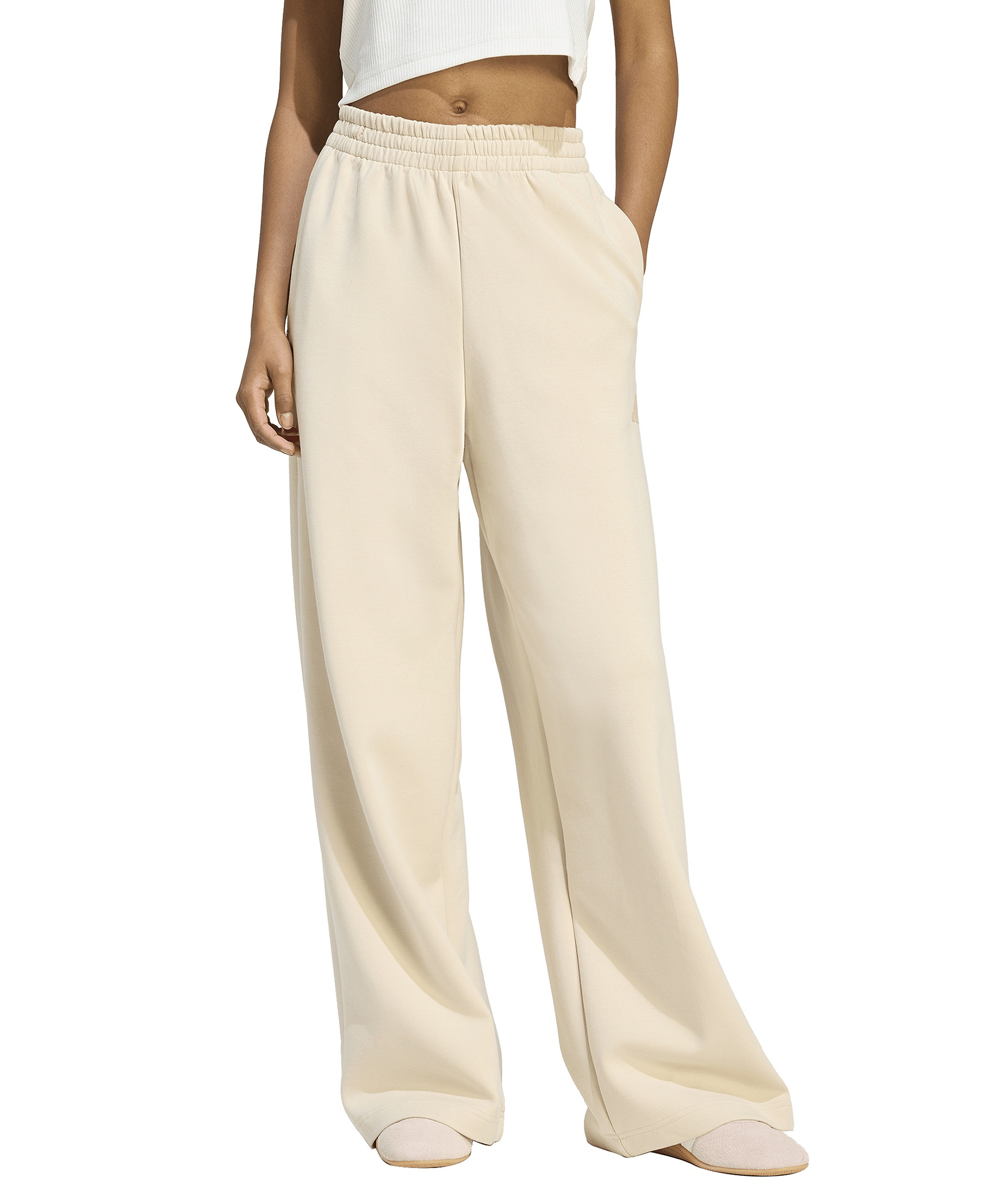 adidas Women's Straight Soft Lux Sportswear Pants - Crystal Linen