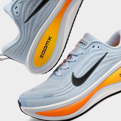 Men's Nike Vomero Plus Running Shoes - Hydrogen Blue/White/Total Orange/Black