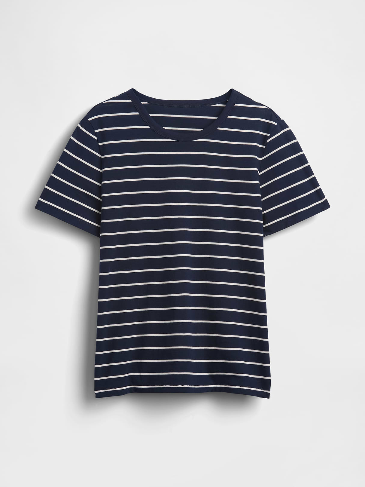 Organic Cotton VintageSoft T-Shirt - Navy blue & white stripe