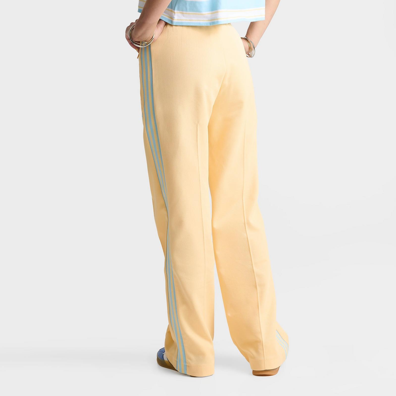 Women's adidas Originals Beckenbauer Classic Track Pants - Orange Tint/Icy Blue - view 4