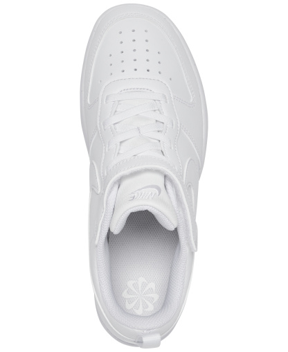Nike Little Kids Court Borough Low Recraft Adjustable Strap Casual Sneakers From Finish Line - White