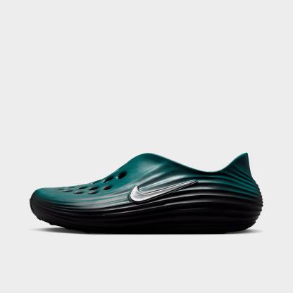 Men's Nithtke ReactX Rejuven8 Recovery Casual Shoes - Part 2 - Mineral Slate/Off Noir/Metallic Silver - Left shoe facing left. Outside of the shoe.