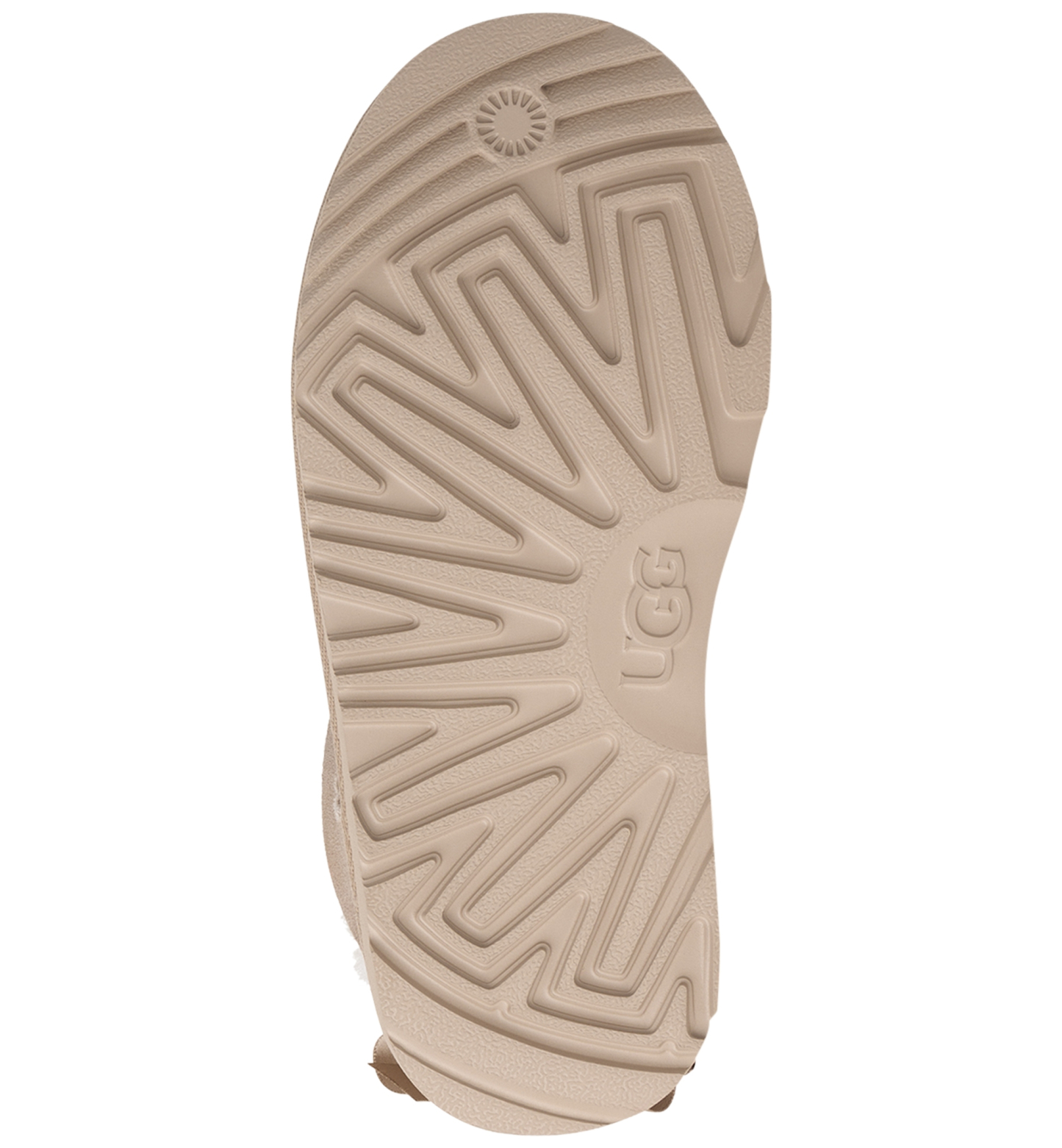 UGG® Kids Ultra Mini Bailey Bow Round Toe Booties - Sand
