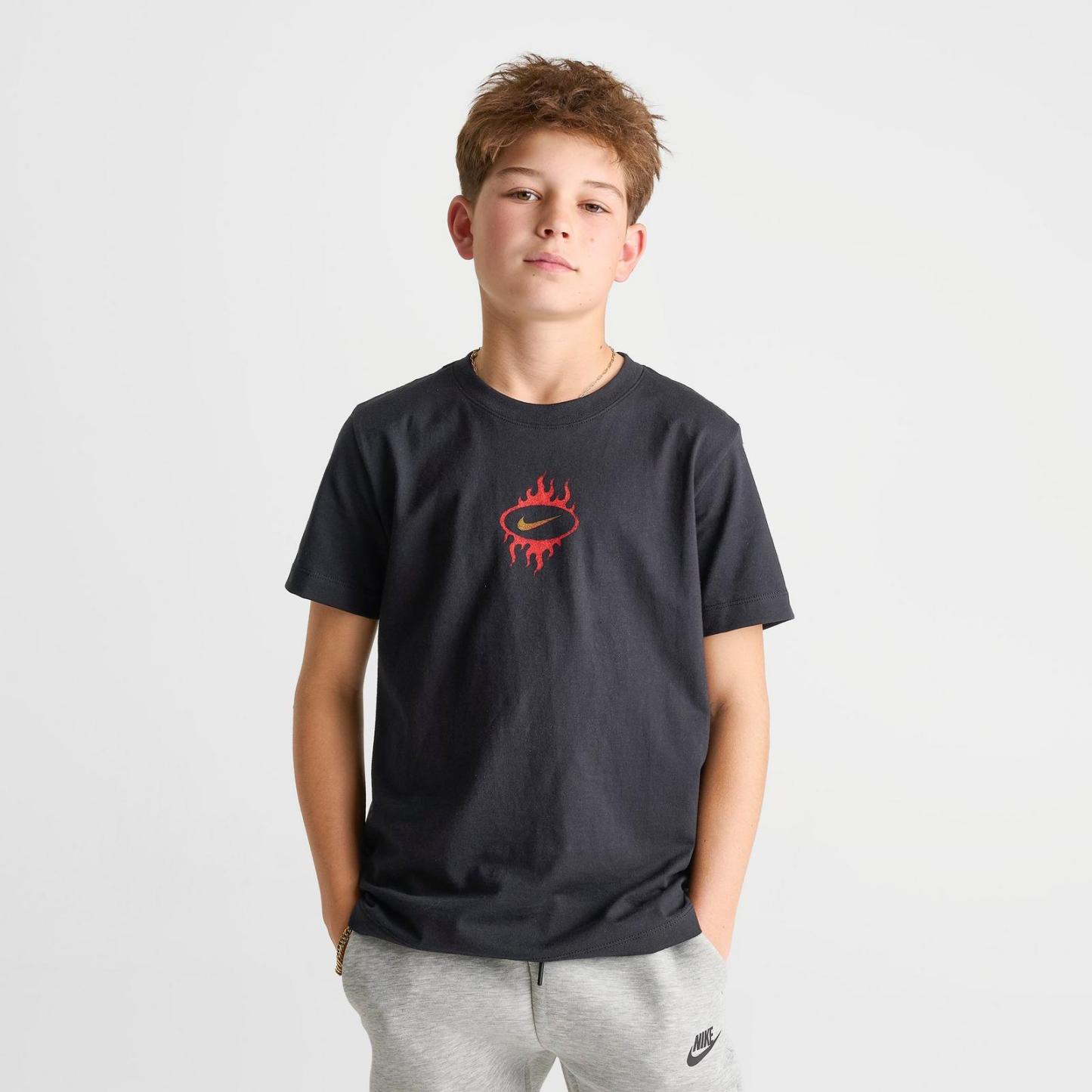 Big Kids' Nike Sportswear World Tour AF1 T-Shirt - Black