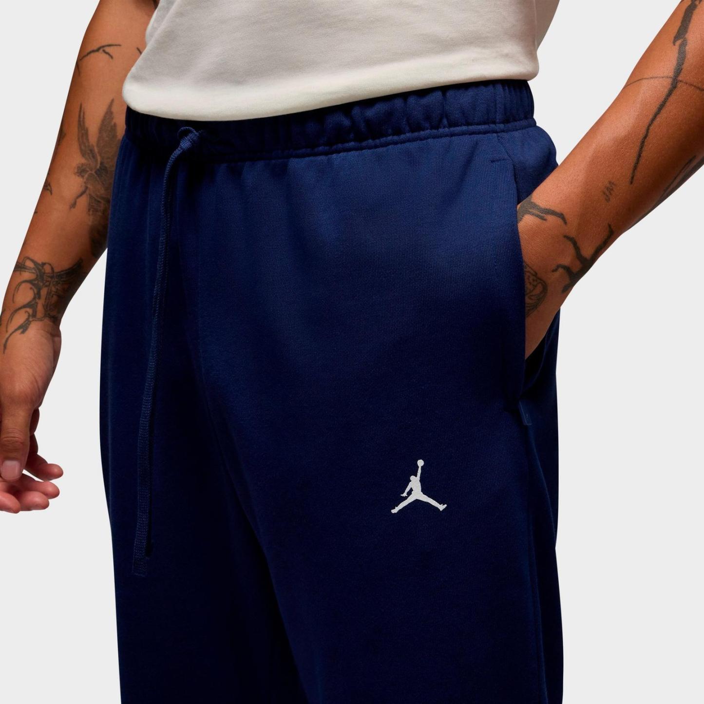 Men's Jordan Dri-FIT Sport Crossover Fleece Jogger Pants - Midnight Navy/White - view 4