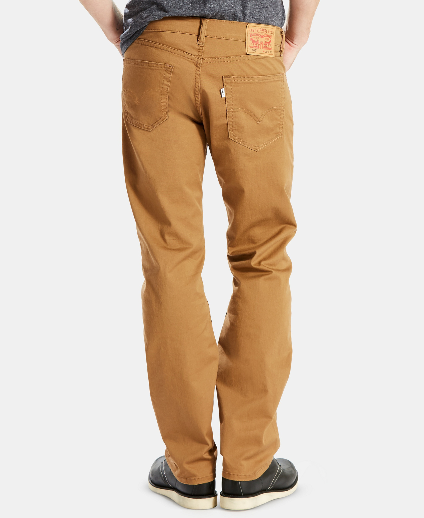 Levi's Men's 505™ Regular Fit Slub Twill Stretch Jeans - Caraway