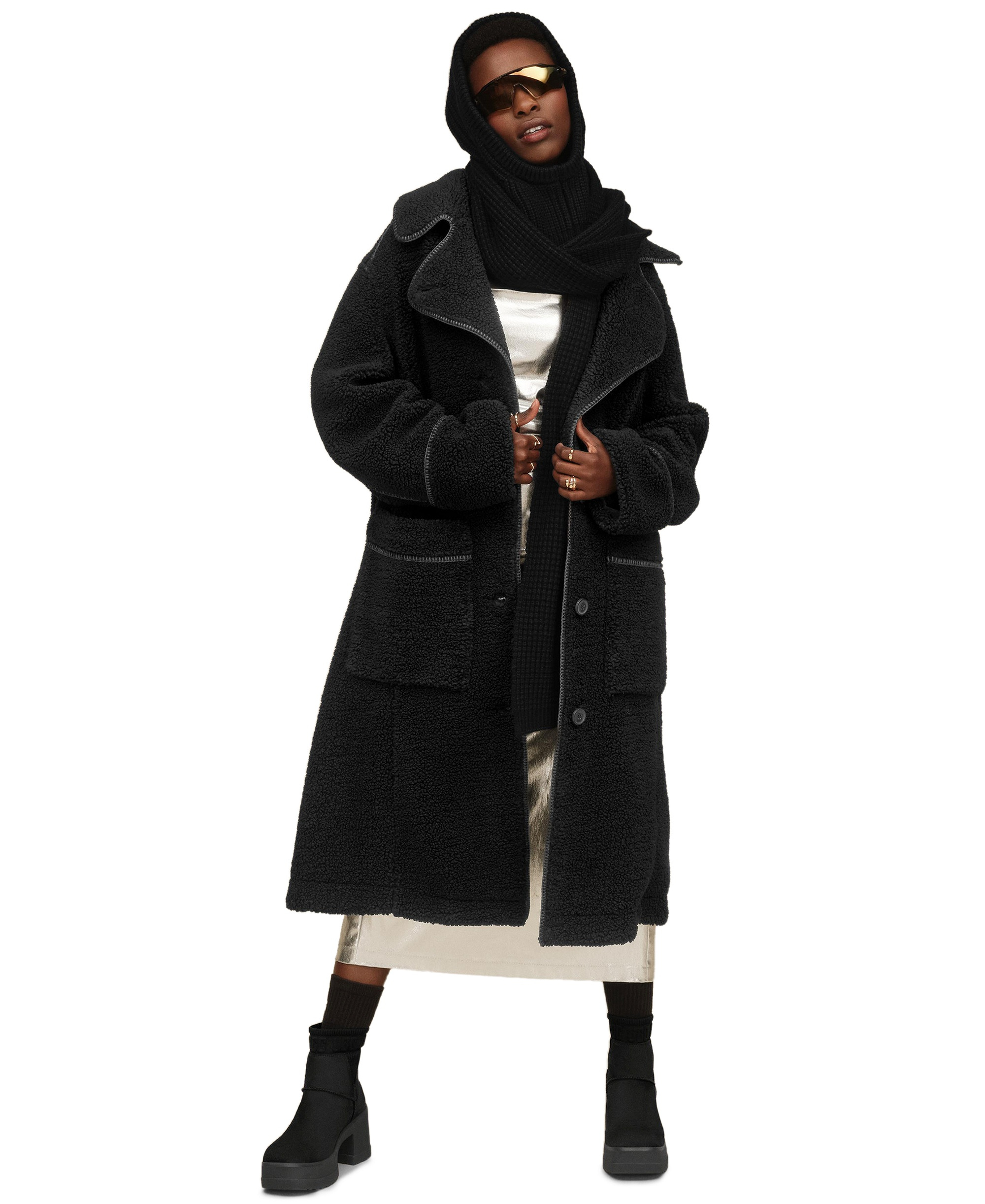 UGG Women's Sema Fluff Coat - Eve Blue