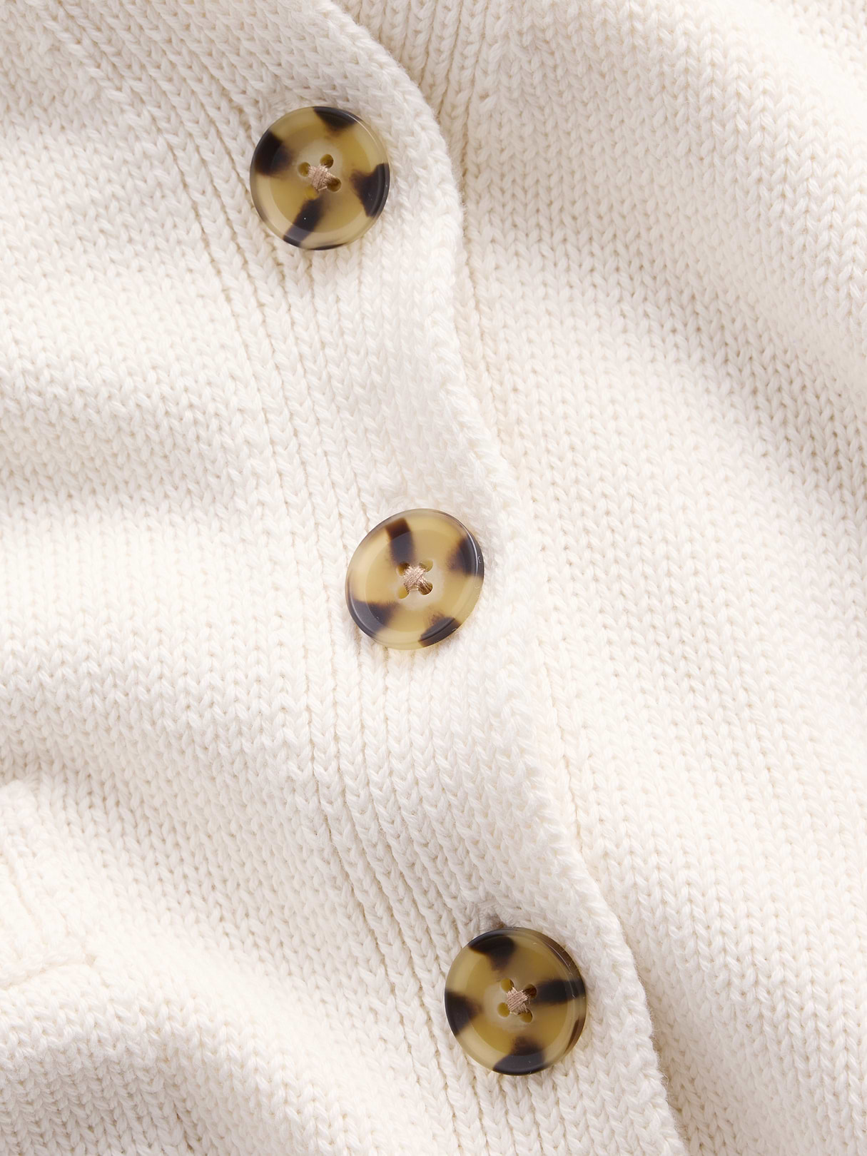 100% Cotton Pocket Sweater Vest - Ivory beige frost