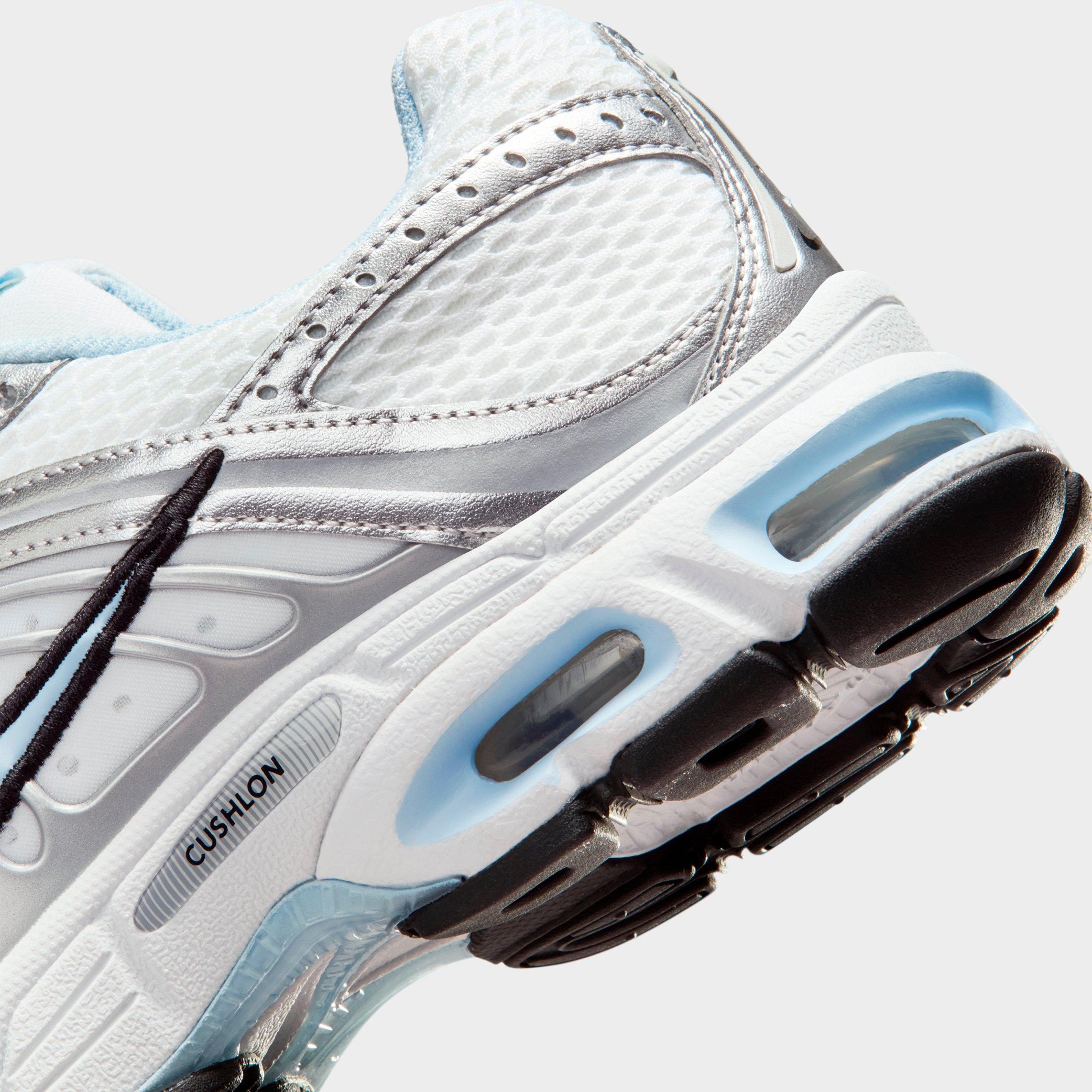 Women's Nithtke Air Max Moto 2K Casual Shoes - Part 2 - White/Metallic Silver/Black/Hydrogen Blue - Detail shot