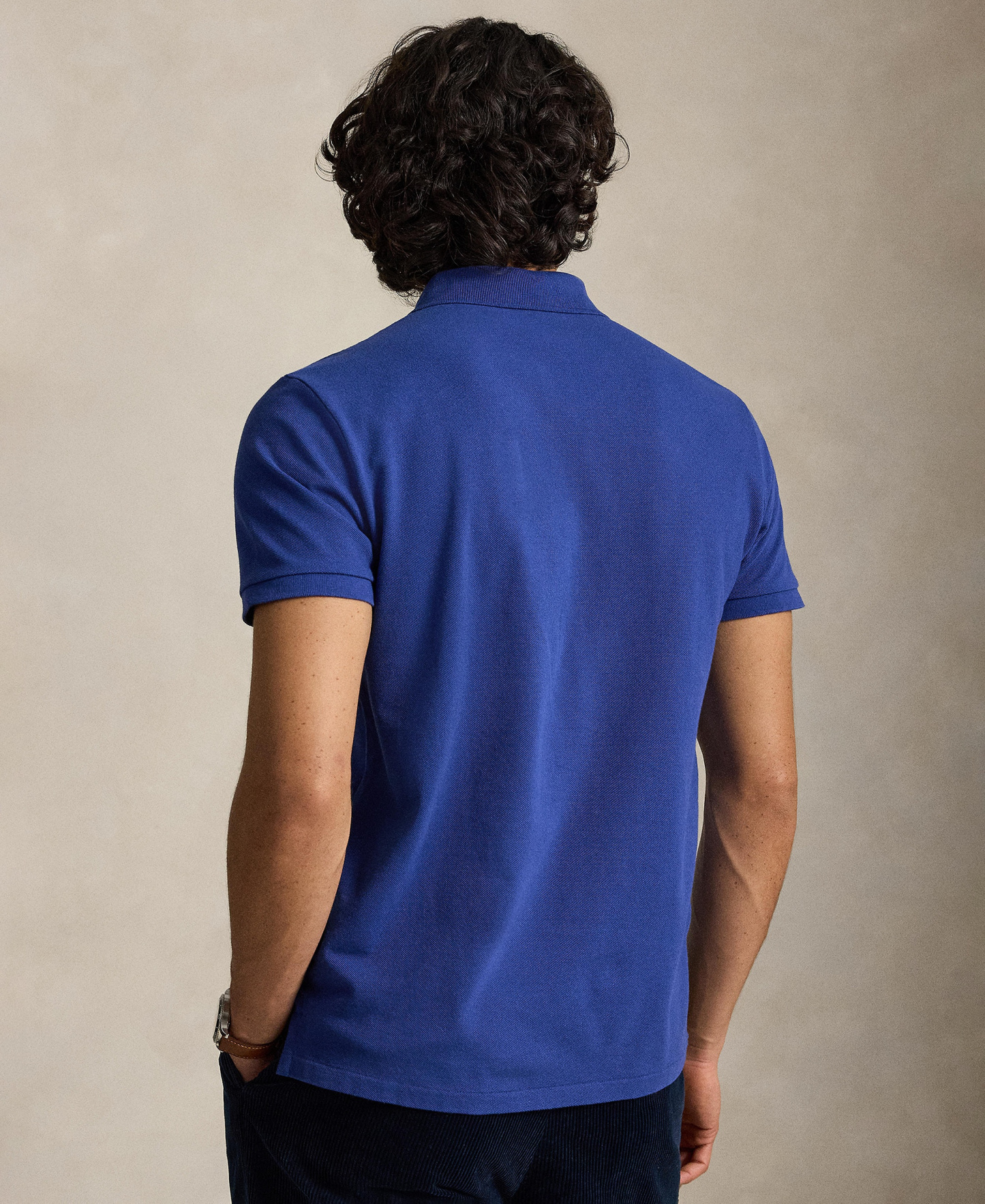 Polo Ralph Lauren Men's Custom Slim-Fit Mesh Polo Shirt - Blue Yacht/C7553