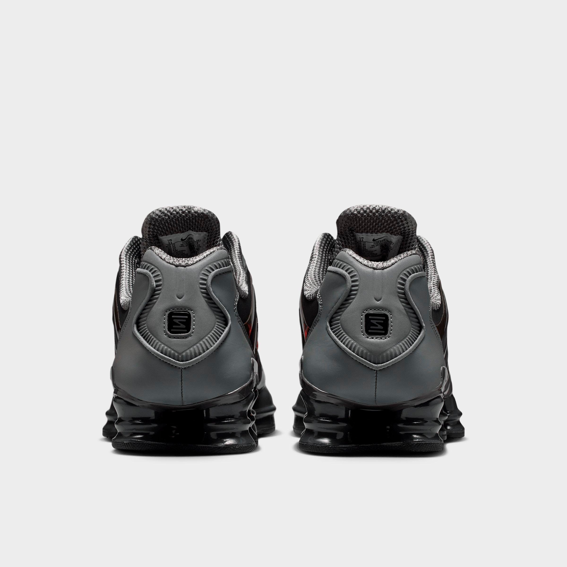 Men's Nithtke Shox TL Casual Shoes - Part 1 - Smoke Grey/Medium Ash/Anthracite/Bright Crimson - Back view