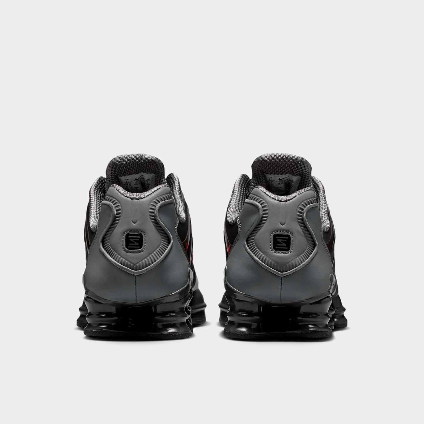 Men's Nithtke Shox TL Casual Shoes - Part 1 - Smoke Grey/Medium Ash/Anthracite/Bright Crimson - Back view