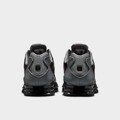 Men's Nithtke Shox TL Casual Shoes - Part 1 - Smoke Grey/Medium Ash/Anthracite/Bright Crimson - Back view