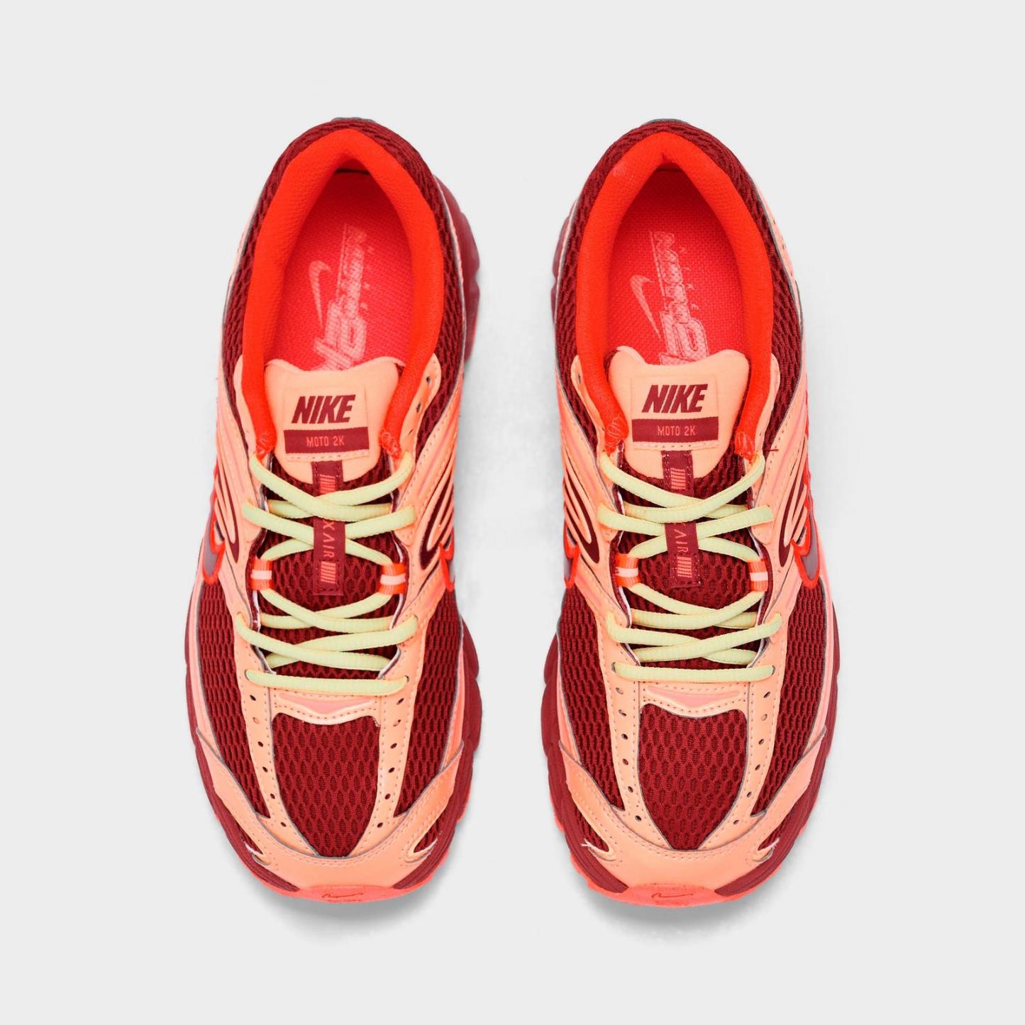 Women's Nike Air Max Moto 2K Casual Shoes - Team Crimson/Team Crimson/Hot Lava