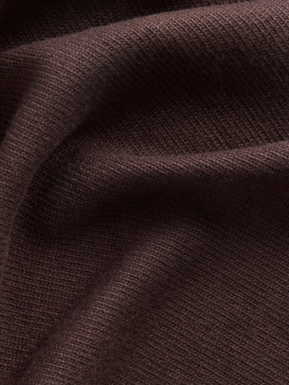 Knit Triangle Scarf - Terra brown