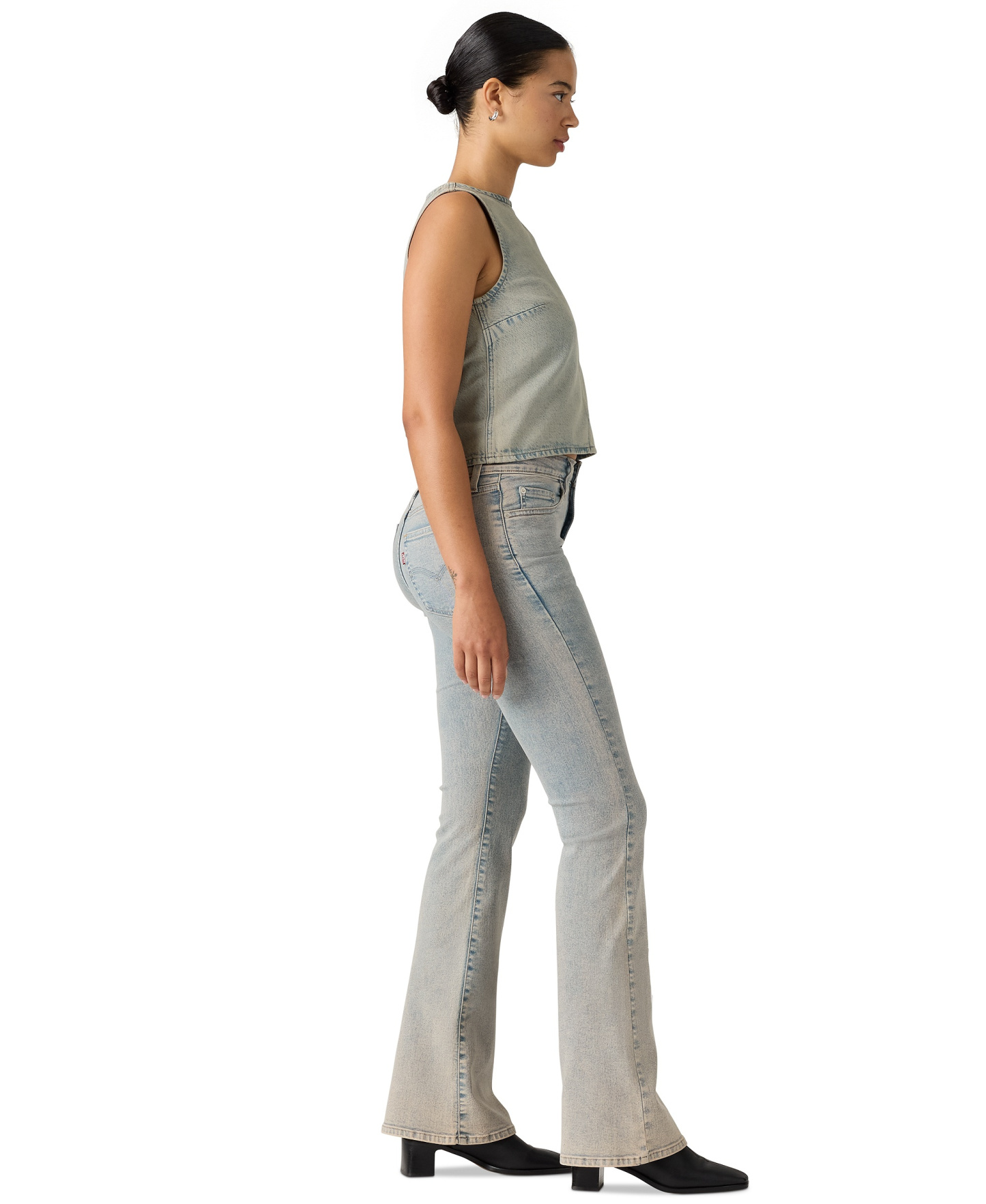 Levi's Women's 726 High-Rise Slim Fit Flare Jeans - Mine Time Str