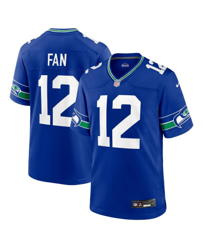 Nike Men's 12th Fan Royal Seattle Seahawks Throwback Player Game Jersey - Royal