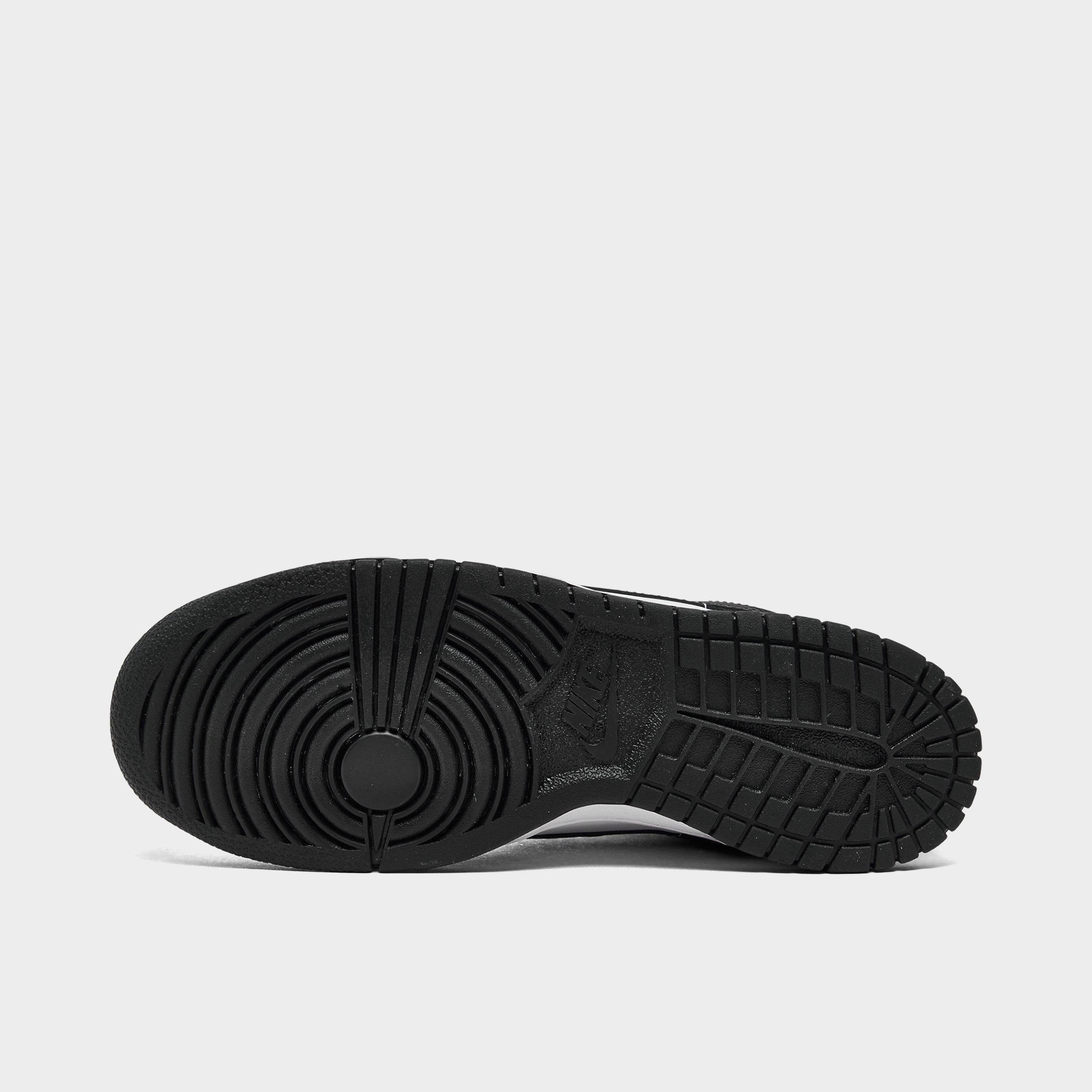 Big Kids' Nithtke Dunk Low Casual Shoes - Part 2 - White/Black/White - Bottom view