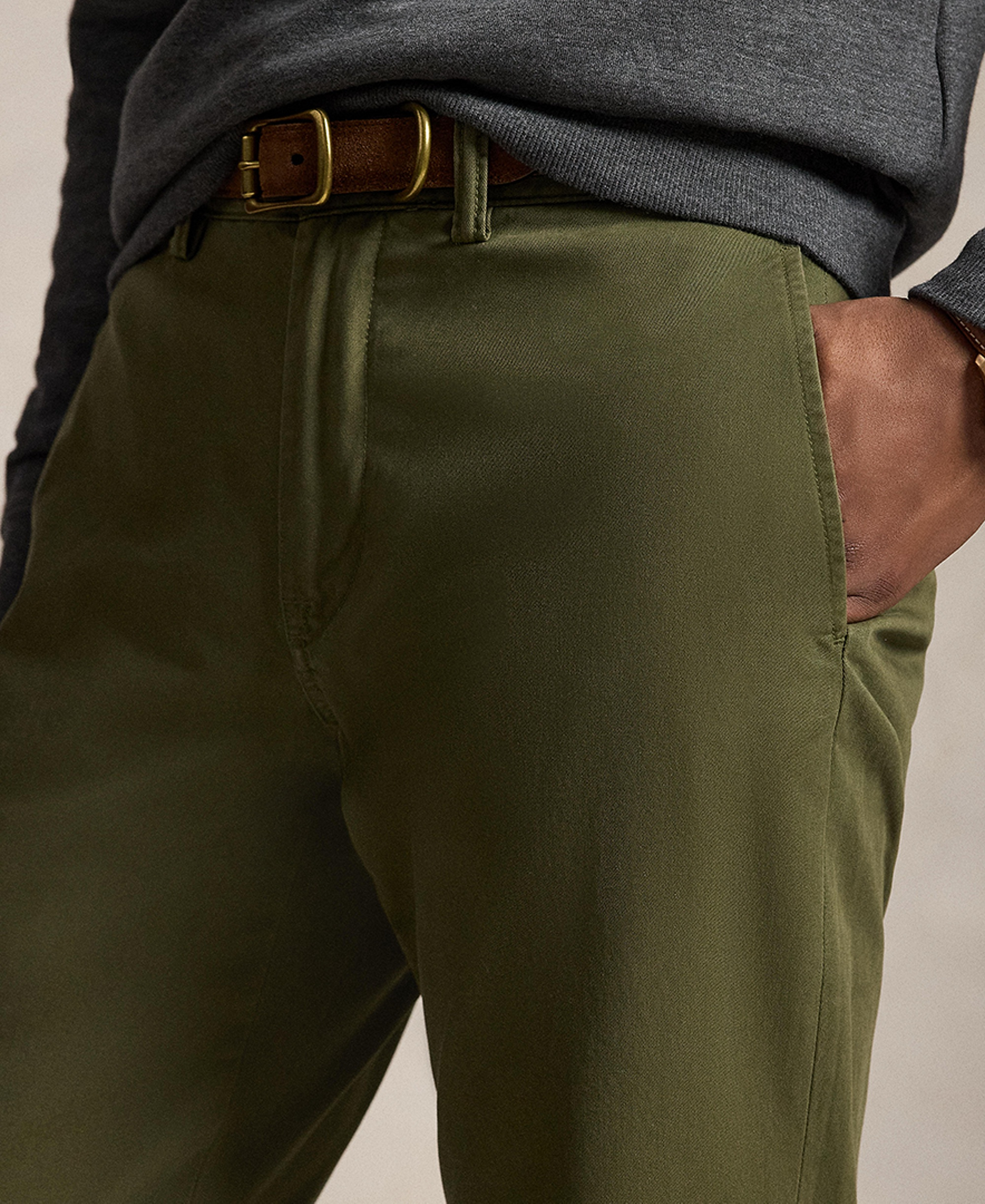 Polo Ralph Lauren Men's Straight-Fit Stretch Chino Pants - Canopy Olive