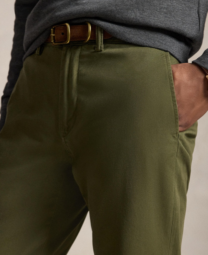 Polo Ralph Lauren Men's Straight-Fit Stretch Chino Pants - Canopy Olive