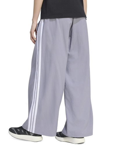 adidas Women's Three Stripe Parachute Pants - Slate/white