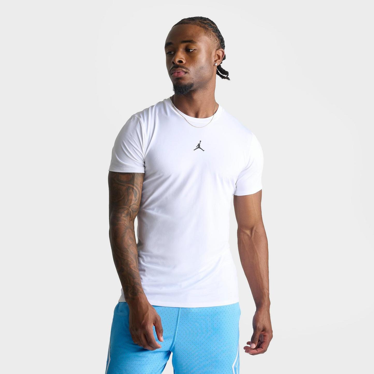 Men's Jordan Sport Dri-FIT Compression Top - White/Black - view 3