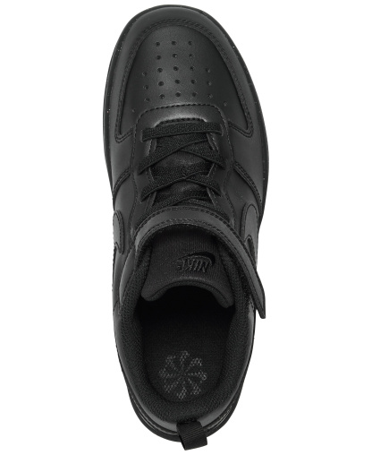 Nike Little Kids Court Borough Low Recraft Adjustable Strap Casual Sneakers From Finish Line - Black