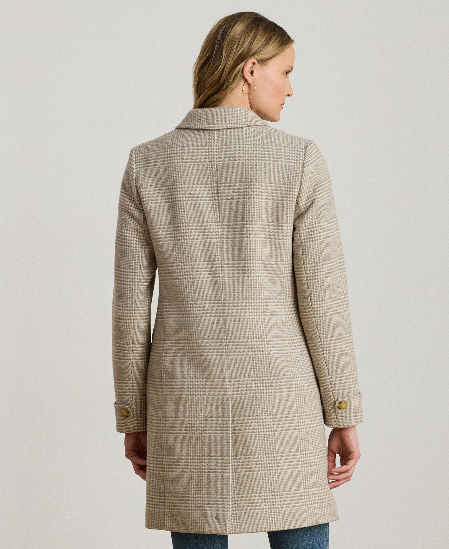 Lauren Ralph Lauren Women's Single-Breasted Walker Coat, Created for Macy's - Camel/Cream
