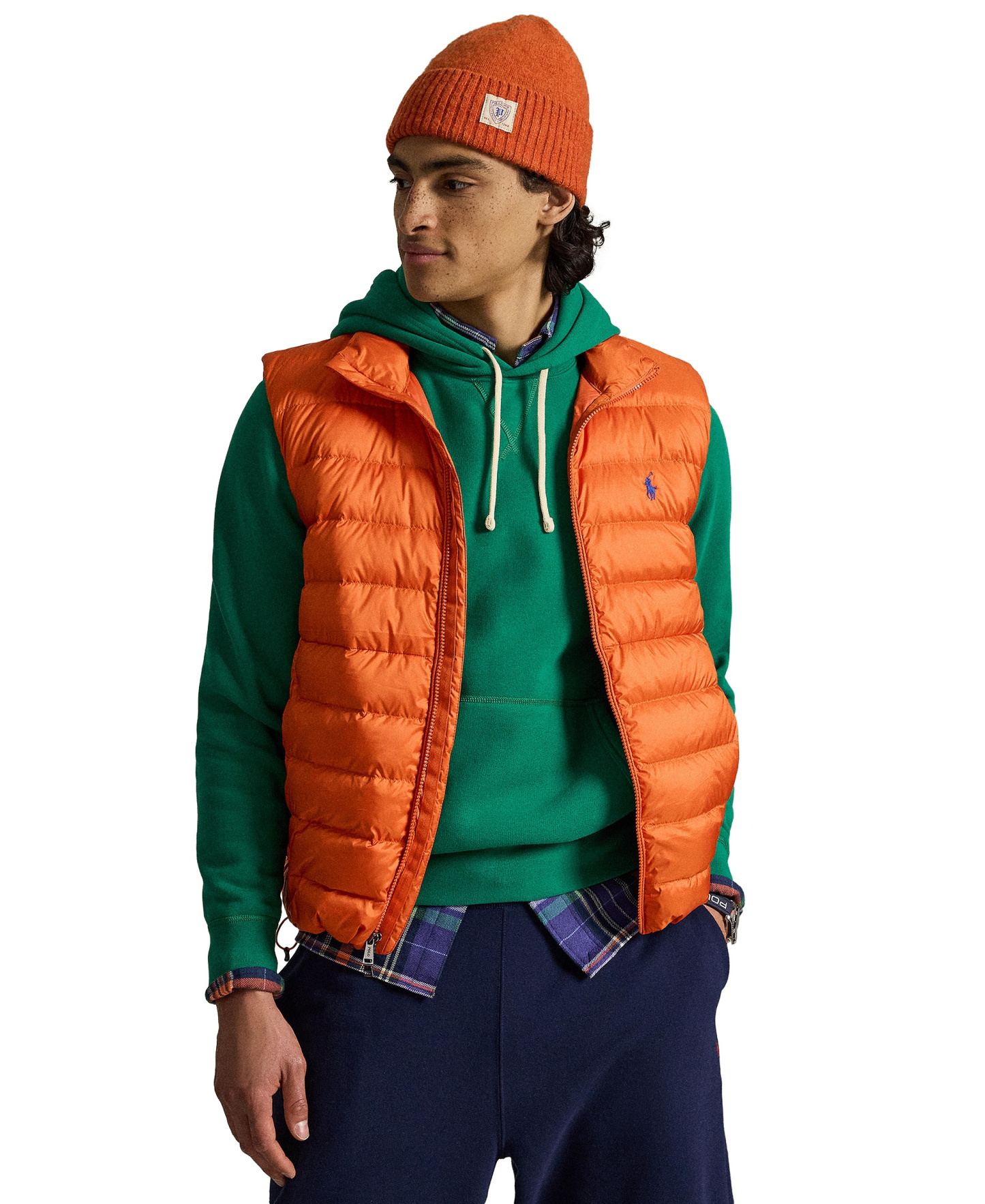 Polo Ralph Lauren Men's The Colden Packable Down Vest - College Orange
