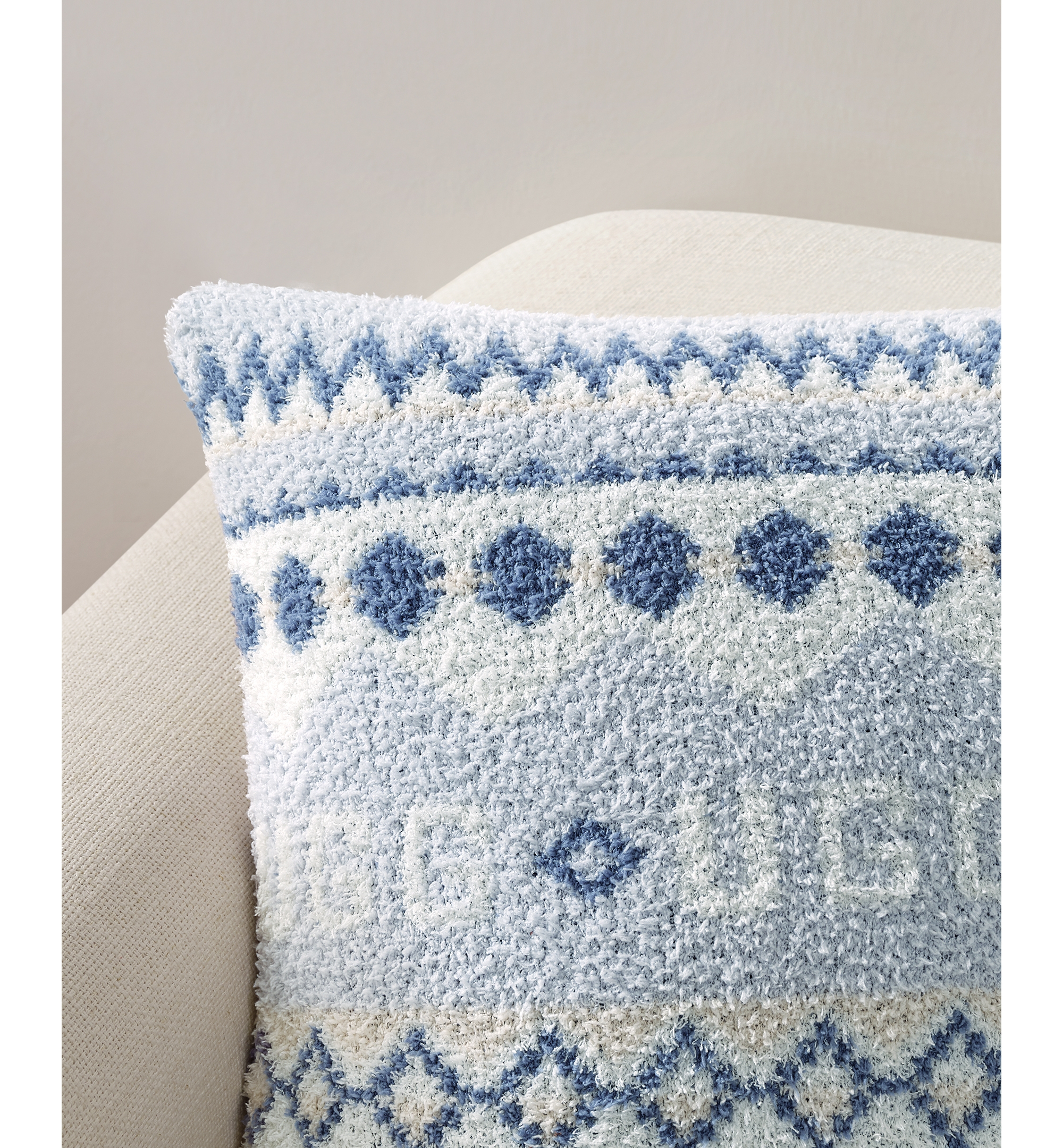 UGG® Polaris Knit Pillow, 20" x 20" - Light Blue