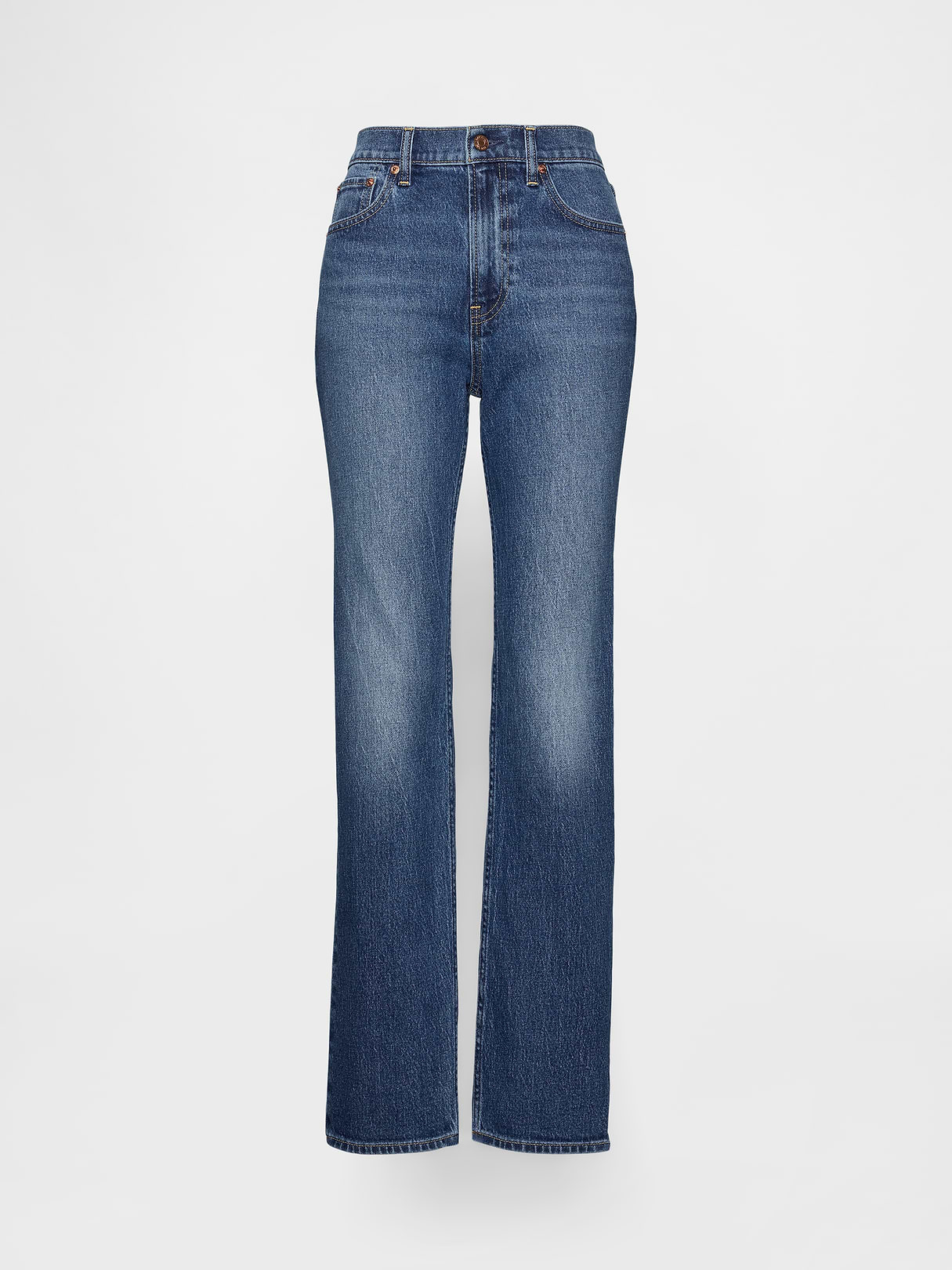 High Rise '90s Slim Straight Jeans - Medium wash