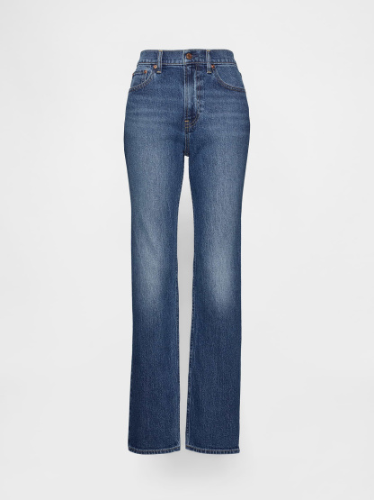 High Rise '90s Slim Straight Jeans - Medium wash