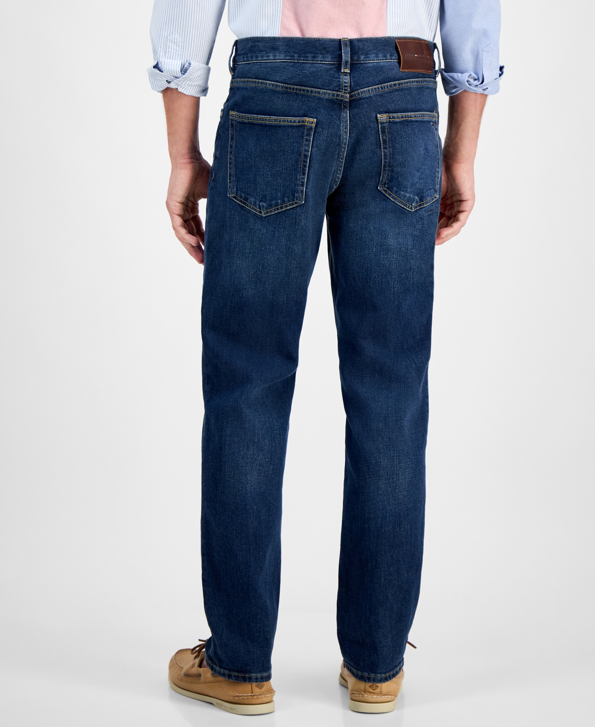 Tommy Hilfiger Men's Denton Straight-Fit Jeans - Dark Indigo