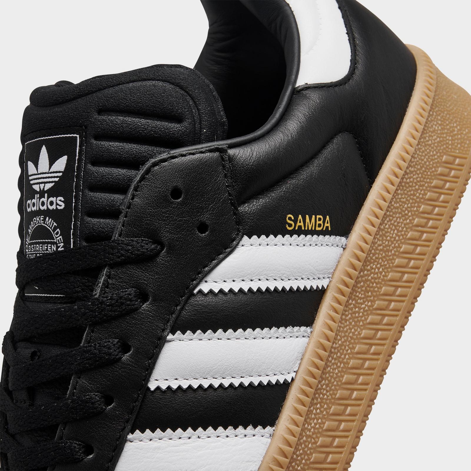 Men's adidas Originals Samba XLG Casual Shoes - Black/White/Gum - view 3