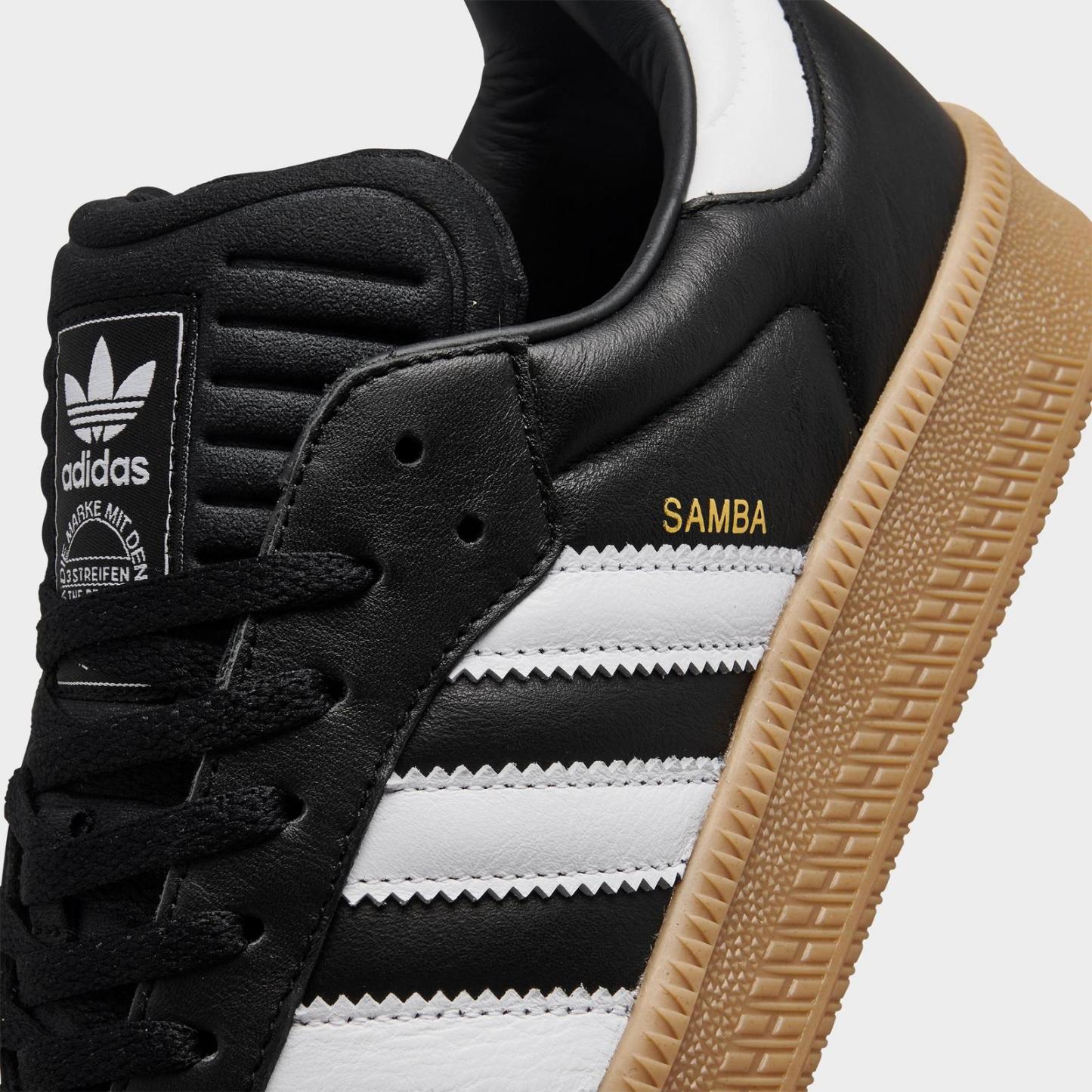 Men's adidas Originals Samba XLG Casual Shoes - Black/White/Gum - view 3