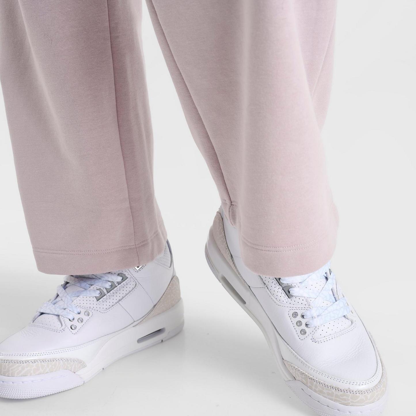 Girls' Big Kids' Jordan Wide Leg Fleece Pants - Particle Rose - view 6