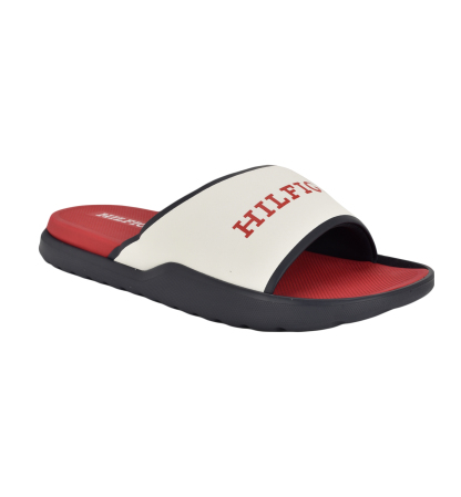 Tommy Hilfiger Men's Marson Fashion Slides - White, Navy multi
