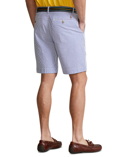 Polo Ralph Lauren Men's Stretch Classic-Fit Chino Shorts - Blue Seersucker