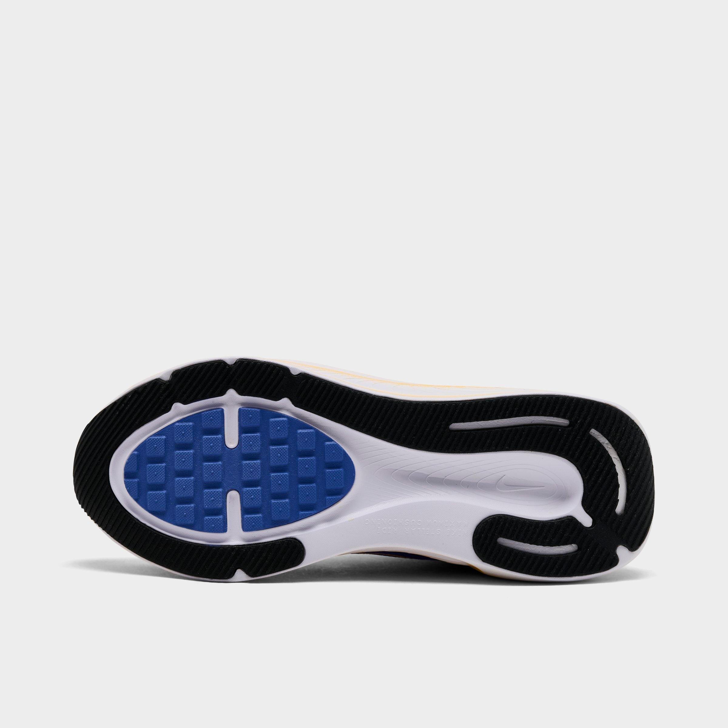 Big Kids' Nithtke Stellar Ride Running Shoes - Blue Crystal/Lapis/Volt Tint/Off Noir - Bottom view